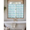 thumbnail image 4 of Blue Plaid Living Room Curtains 2 Panel, Farmhouse Buffalo Check Stripes Modern Geometric Cafe Window Treatment, Farmhouse Bedroom Bathroom Kitchen Curtains Drapes 104"x54", 4 of 6