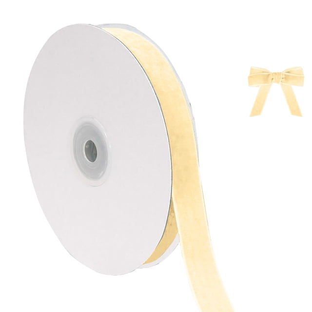 Riforla Christmas Velvet Ribbon for Wrapping Christmas Tree Ornaments 5/8 Inch Wide 10 Yards Total Thin Fabric for Wedding Invitations Event & Party B
