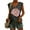 Dark Gray, variant on Women Cap Sleeve Blouses Rose Graphic Tees T-Shirt Casual V Neck Tank Tops Loose Fit Summer Basic Shirts