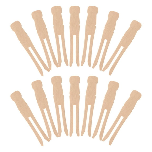 HEMOTON  100 Pcs Clothespin Windproof Clip Wooden Clothespins