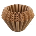 thumbnail image 1 of CY5O5ee 50 Count Unbleached Coffee Filters, Basket Coffee Filters, Disposable Paper Coffee Filter for Coffee Maker Home Coffee Shop (Brown), 1 of 9