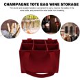 thumbnail image 3 of unbranded 1Ud Bolsa Tote De Fieltro Roja Para Vino Con Costuras Finas Y Material Duradero, 3 of 6