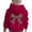 Red, variant on SonxaHe Toddler Girl's Hoodie Bow Printed Long Sleeve Oversized Sports Autumn Fall Hooded Sweatshirts Beige,Sized 3-4