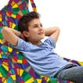 thumbnail image 1 of Modern Lounger Chair Bag, Contemporary and Colorful Simple Geometric Formations Spiral Inspired Elements, High Capacity Storage with Handle Container, Lounger Size, Multicolor, by Ambesonne, 1 of 5
