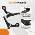thumbnail image 3 of maXpeedingrods 8Pc Suspension Kit for Chrysler 200 2015-2017 Dodge Dart 2013-2016, Front Lower Control Arm with Ball Joint Sway Bar Link Outer Inner Tie Rod, 3 of 7