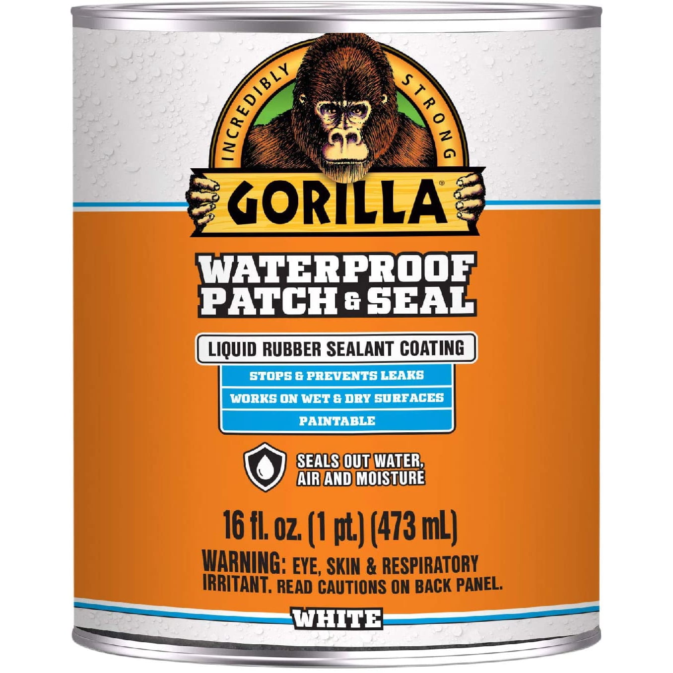Gorilla Waterproof Patch & Seal 16 oz. liquid (White)