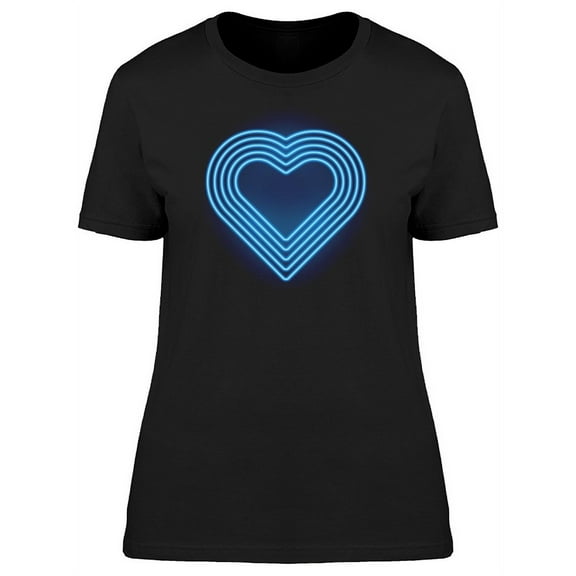 Blue Lines Heart Tee Women's -Image by Shutterstock