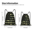 thumbnail image 2 of Xecao American Flag Camo Pattern Sports Drawstring Backpack - String Swim Gym Bag with Wet Proof Pocket for Women&Men-Small, 2 of 6
