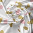 thumbnail image 5 of Ambesonne Pink Polka Dots Valance Pack of 2, Small Big Blemishes, 54"X12", Pale Pink Dark Khaki, 5 of 5