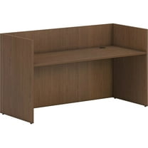 HON Mod 72" Reception Desk Shell Sepia Walnut PLRDS7230LE1