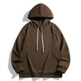 thumbnail image 2 of FDGIU Men's Sweatshirts Man Fashion Casual Comfy Solid Loose Hooded Pocket Sweatshirts Pullover Blouse Lightweight Fleece Hoodie, 2 of 6