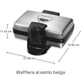 thumbnail image 2 of Waflera Hamilton Beach de Acero Inoxidable y Antiadherente 2 Waffles Belgas de Forma Cuadrada 700W, 2 of 9