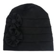 thumbnail image 5 of CEHVOM Women Solid Beading India Hat Muslim Ruffle Chemo Hat Beanie Wrap Cap, 5 of 5