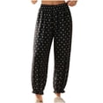 thumbnail image 3 of Women's Polka Pajama Pants Casual Loose Fit Jogger Lounge Pants Lightweight Soft Sleepwear with Pocket, 3 of 6