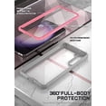 thumbnail image 5 of Poetic Guardian Case for Samsung Galaxy S23 5G 6.2 inch , Clear Case with Built-in Screen Protector, Pink/ Clear, 5 of 5