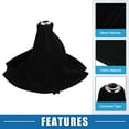 thumbnail image 4 of Unique Bargains Car Shift Boot Cover Universal Gear Shift Knob Boot Dust Cover Suede Black, 4 of 7