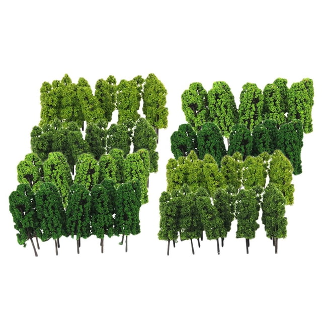 80 piezas 1: 150 árboles modelo tren ferrocarril paisaje decoración árbol para