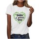 thumbnail image 1 of Mujeres Manga Corta de Verano Tops Impreso Sudadera Casual, Cuello Redondo Blusa Ligera para la Primavera Y el Verano, 1 of 7