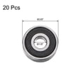 thumbnail image 2 of R2-2RS Deep Groove Ball Bearing, 1/8" x 3/8" x 5/32" Chrome Steel Z2 Double Rubber Sealed Bearing, 20 Pack, 2 of 5