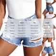 thumbnail image 2 of QQZ Relaxed Fit Denim Shorts Women, High Waist Distressed Ripped Fringe Raw Hem Womens Denim Shorts for Street Walk, Vacation and Shopping, 2 of 4