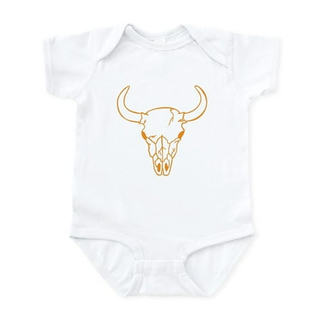 

CafePress - Orange Longhorn Skull Body Suit - Baby Light Bodysuit Size Newborn - 24 Months