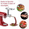 thumbnail image 3 of Accesorios para picadora de carne KITOART de acero inoxidable para KitchenAid, 3 of 5