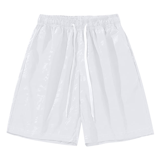 Mgmyaa Mens Casual Shorts Elastic Waist Drawstring Summer Beach Shorts Quick Dry Sports Athletic Golf Shorts with Pockets