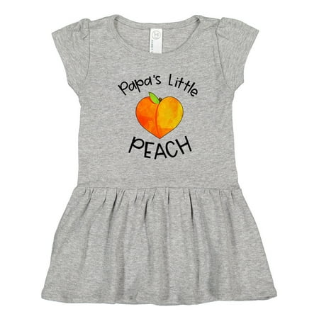 

Inktastic Papa s Little Peach Cute Peach Heart Gift Toddler Girl Dress
