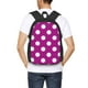 thumbnail image 4 of Fotbe Purlpe And White Polka Dot Mochila para Hombre y Mujer - Tela Oxford 600D Resistente - Mochila Impermeable de Gran Capacidad para Escuela, Viajes y Senderismo, 4 of 6