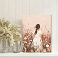 thumbnail image 2 of Girl in Flower Field Canvas Wall Art，Suitable for Living Room， Bedroom， Office， Bathroom， and Dinning Room Decoration, 2 of 8