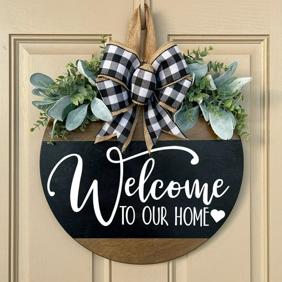 Dvkptbk Gate Signage Welcome to Decorate The Front Door with Wooden Door Signs Interesting Grandparents Gift Home Decor