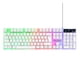 thumbnail image 1 of Teclado para Juegos Retroiluminado Siete Luces Colores 98 Teclas Cable 1 5 M Computadora Portátil PC Gamer, 1 of 7