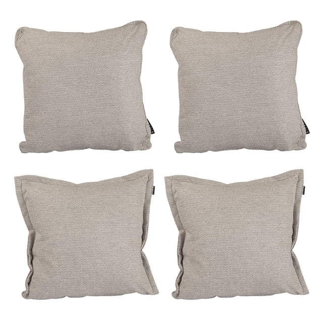 Set de 4 Cojines (2 Cuadrados + 2 Cuadrados Grandes) Rivo Beige