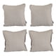 thumbnail image 1 of Set de 4 Cojines (2 Cuadrados + 2 Cuadrados Grandes) Rivo Beige, 1 of 7