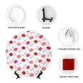 thumbnail image 4 of Wukai Red Lips 1 Print Decorative Plate for Display,Bone China Decorative Plate, Ceramic Dinner Plate with Stand, Vertical Ceramic Plate-10in, 4 of 6