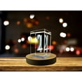 thumbnail image 3 of Jupiter Symbol 3D Engraved Crystal Gift - Stunning Celestial Decor, 3 of 7
