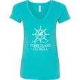 thumbnail image 3 of Inktastic Tybee Island Georgia Travel Women's V-Neck T-Shirt, 3 of 5