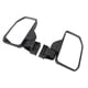 thumbnail image 5 of uds espejos retrovisores vista amplia visión clara ajustable negro espejo lateral conjunto para motocicleta ATV UTV, 5 of 5
