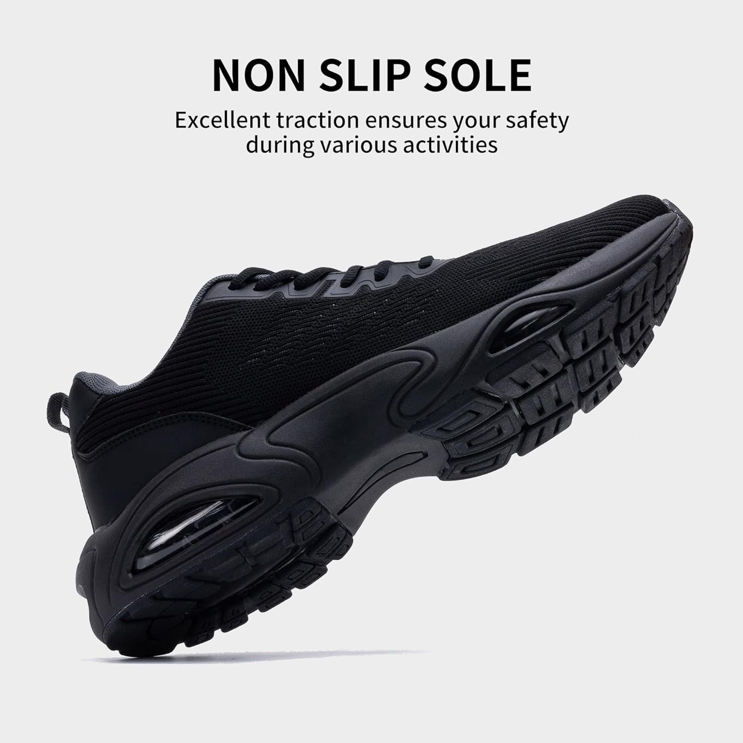 AOV GREEN LEAF Mens Running Shoes Tennis Athletic Sneakers Gym Comfortable Walking Sport Non Slip Workout Cross Training Shoe Size 7-13