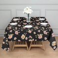 thumbnail image 3 of Pioneer Flower Floral Print Pattern Square Tablecloth, Waterproof Wipeable Spillproof Washable Table Cover for Home Kitchen Party Decor, 60"x60", 3 of 6