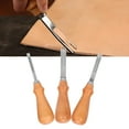 thumbnail image 4 of Leather Edger, Steel Leather Bevel Cutter Professional 3pcs Lightweight  For Making Handbags Wallets For DIY Craft Leather Cutting, 4 of 8