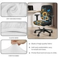 thumbnail image 3 of FKELYI Vintage Sunflower Butterfly Print Office Chair Slipcovers with 2 Pcs Armrest Covers Stretch Fabric Computer Chair Cover for Armchair Swivel Chair Home Office Decor, 3 of 7