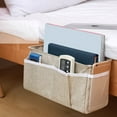 thumbnail image 3 of Bedside Storage Large Capacity Removable Cotton Linen Table Cabinet Hanging Pocket for Bedroom, 3 of 6
