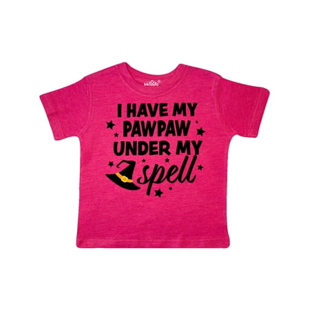 

Inktastic I Have My Pawpaw Under My Spell with Cute Witch Hat Gift Toddler Boy or Toddler Girl T-Shirt