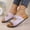 Purple, variant on Womens Platform Versatile Rivet Belt Buckle Sandals, Genuine Leather Cork Footbed Slides with Memory Foam Arch Support, 2026 Vacation Essentials Summer Flat Sandals