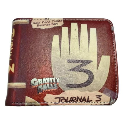 Gravity Falls Series Journal 3 Bi-Fold Wallet With Coin Holder