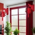 thumbnail image 3 of Abbraccia 2 Pieces Chinese New Year Hanging Decorations 2024 Characters Door Sign for Holiday Bedroom Lunar Year Celebration B, 3 of 7