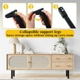 thumbnail image 4 of 4 Pcs Folding Table Legs Heavy Duty, 12 inch Metal Foldable Leg, Foldable Furniture Legs with Mounting Screws, Replacement Folding Leg for Camping Table Bed Desks Dining Tables, Black, 4 of 7