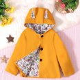 thumbnail image 2 of MEZZALL Warm Design Button Hooded Coats For Toddler Girls Soft Winter Jackets Long Sleeve Outerwear Cute Casual Tops Relaxed Fit Cartoon Clothing, 2 of 7