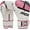 Pink, variant on RDX F7 Leather Boxing Gloves for Men Women, Unisex Sparring Muay Thai Gloves for Punching Bag with Ventilated Palm, Golden, 16oz